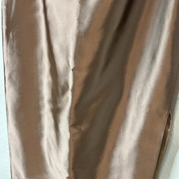 Vintage Richard Tyler Couture Pale Brown Strapless Dress Size 8 - Picture 11 of 13